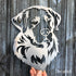 Labrador - Rustic Rusted Pet Garden Sculpture - Solid Steel